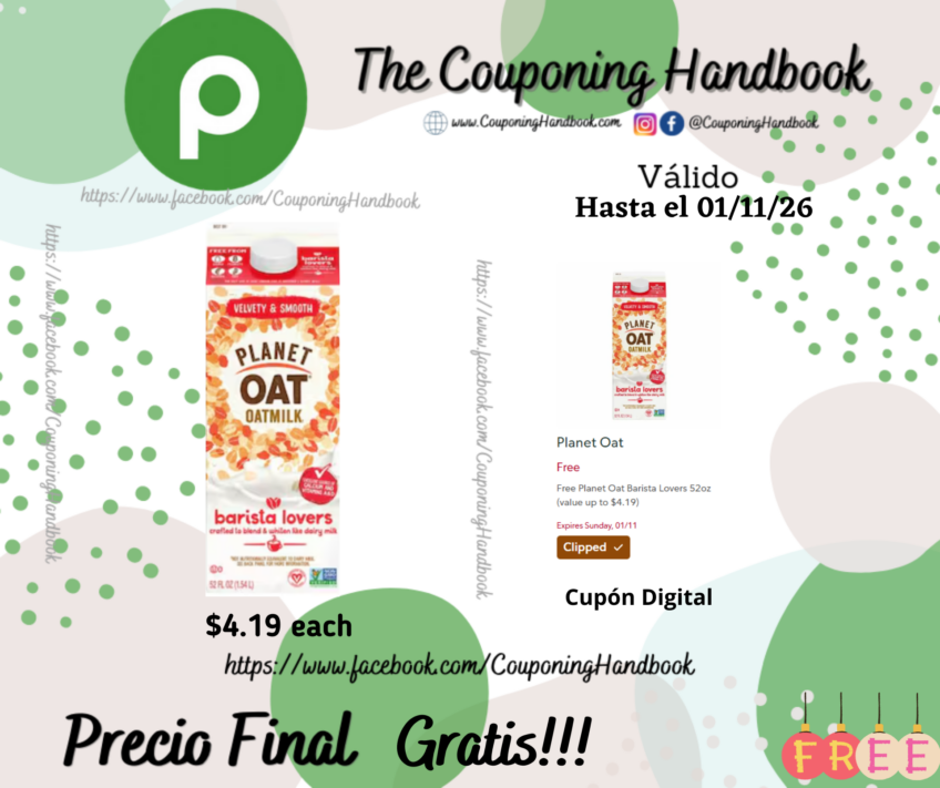 Planet Oat Barista Lovers Oatmilk 52 fl oz Gratis