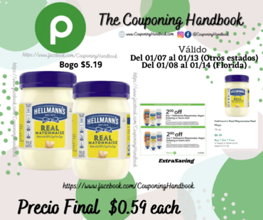 Hellmann’s Real Mayonnaise Real Mayo 15 oz por $0.59