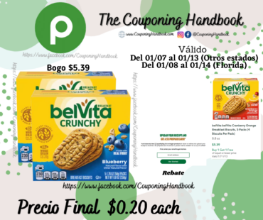 belVita Crunchy Breakfast Biscuits por $0.20