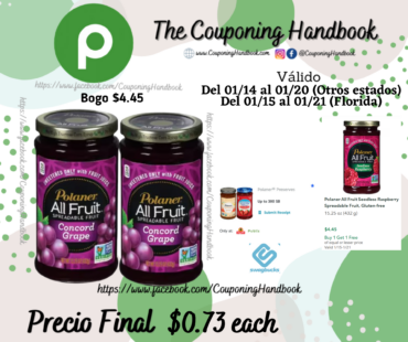 Polaner All Fruit All Fruit Concord Grape Spreadable Fruit, Gluten-Free por $0.73