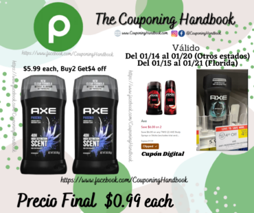 Axe Deodorant Stick for Men Phoenix 3.0 oz por $0.99