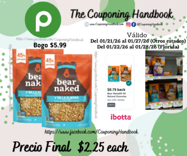 Bear Naked Granola, V’nilla Almond por $2.25