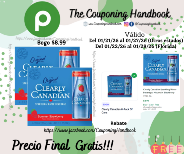 02 Clearly Canadian Sparkling Water Beverage Gratis