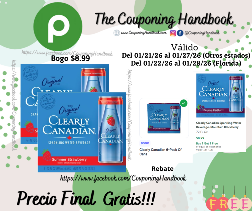 02 Clearly Canadian Sparkling Water Beverage Gratis
