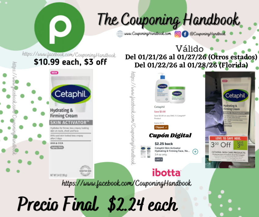 Cetaphil Skin Activator Hydrating & Firming Cream por $2.24