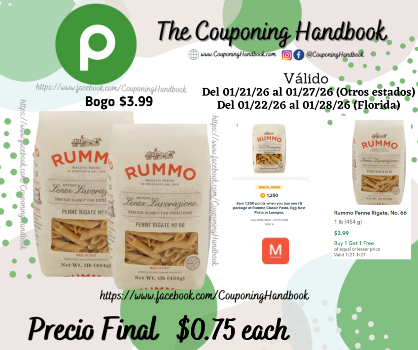 Rummo Penne Rigate por $0.75