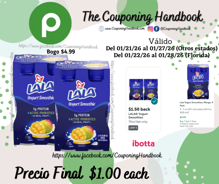 Lala Yogurt Smoothies por $1.00