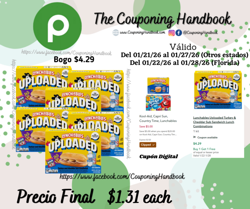 Lunchables Uploaded Turkey & Cheddar Sub Sandwich Lunch Combinations por $1.31