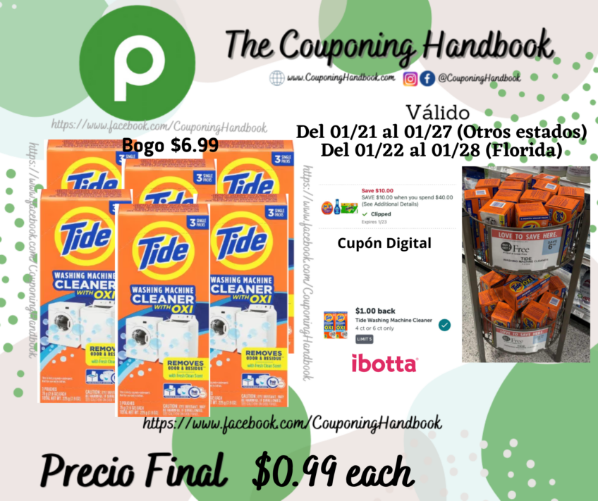 Tide Washing Machine Cleaner por $0.99