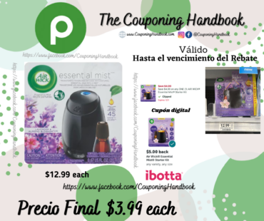 Air Wick Essential Mist Fragrance Mist, Starter Kit por $3.99