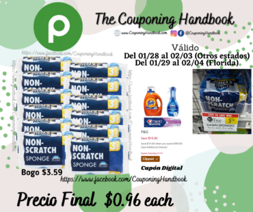 Dawn Non-Scratch Scrubber Sponge 3 sponges por $0.96