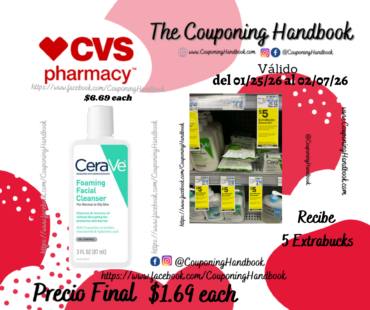 CeraVe Travel Size Foaming Facial Cleanser, Face Wash for Oil Control por $1.69