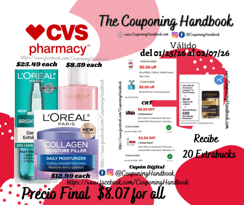 03 Productos L’oreal Paris por $8.07