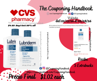 Lubriderm Daily Moisture Lotion, Fragrance-Free, 6 Ounces por $1.02