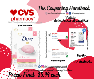 Dove Pink Beauty Bar, 4 OZ, 6 Bar, 6 Count por $5.99