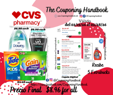 04 Productos de Household por $8.96