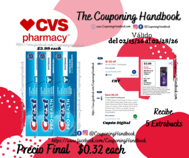 Crest Pro-Health Whitening Anticavity Fluoride Toothpaste, 4.3 OZ por $0.32