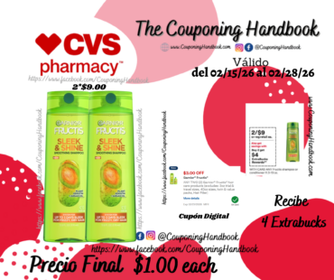 Garnier Fructis shampoo/Conditioner por $1.00