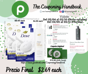 Productos Dove por $2.69