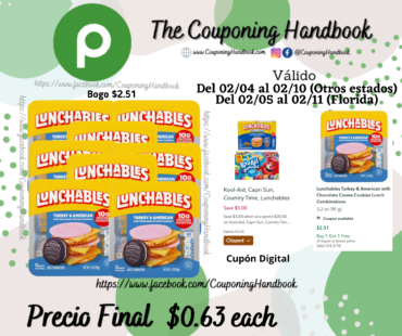 Lunchables Turkey & American with Chocolate Creme Cookies Lunch Combinations por $0.63