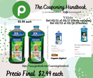 Mr. Clean All Purpose Cleaner por $2.99