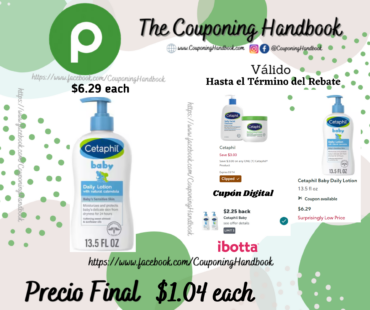 Cetaphil Baby Daily Lotion 13.5 fl oz por $1.04