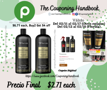 TRESemmé Shampoo/conditioner por $2.71