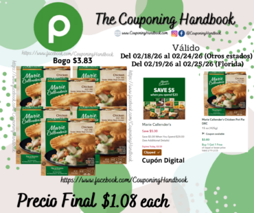 Marie Callender’s Chicken Pot Pie DRC por $1.08