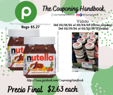 Nutella Spread, Hazelnut 13 oz por $2.63