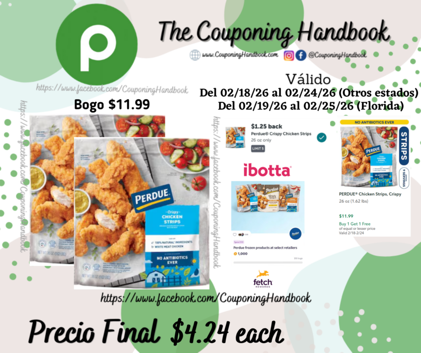 PERDUE® Chicken Strips, Crispy 26 oz por $4.24