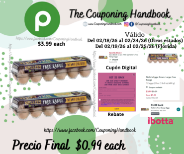 Nellie’s Eggs, Brown, Large, Free Range 12 eggs por $0.99