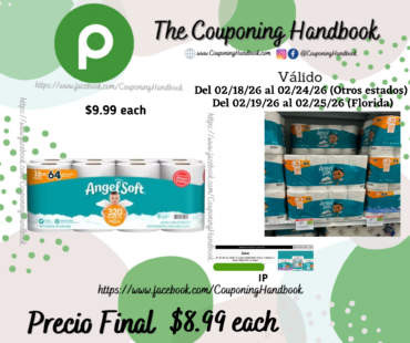 Angel Soft Bathroom Tissue, Unscented, Mega Rolls, 2-Ply 16 rolls por $8.99