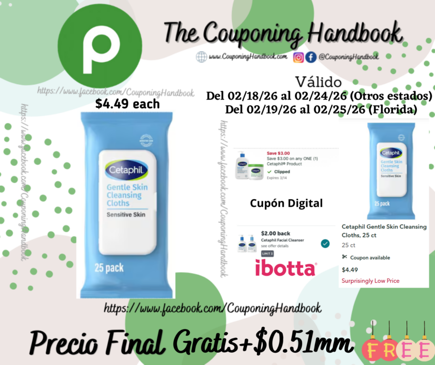 Cetaphil Gentle Skin Cleansing Cloths, 25 ct Gratis