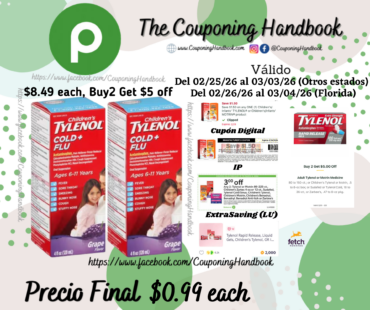 Tylenol Children’s Grape Flavor 160 mg per 5 mL por $0.99