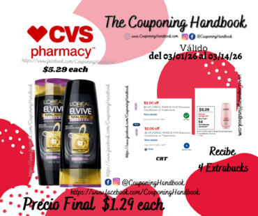 L’Oreal Paris Elvive Shampoo/conditioner por $1.29