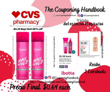 Suave Professionals Max Hold Unscented Hair Spray por $0.64