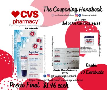 Aquaphor Lip Repair Immediate Relief Lip Balm por $1.46