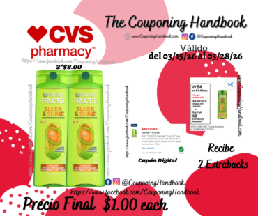 Garnier Fructis Shampoo/conditioner por $1.00