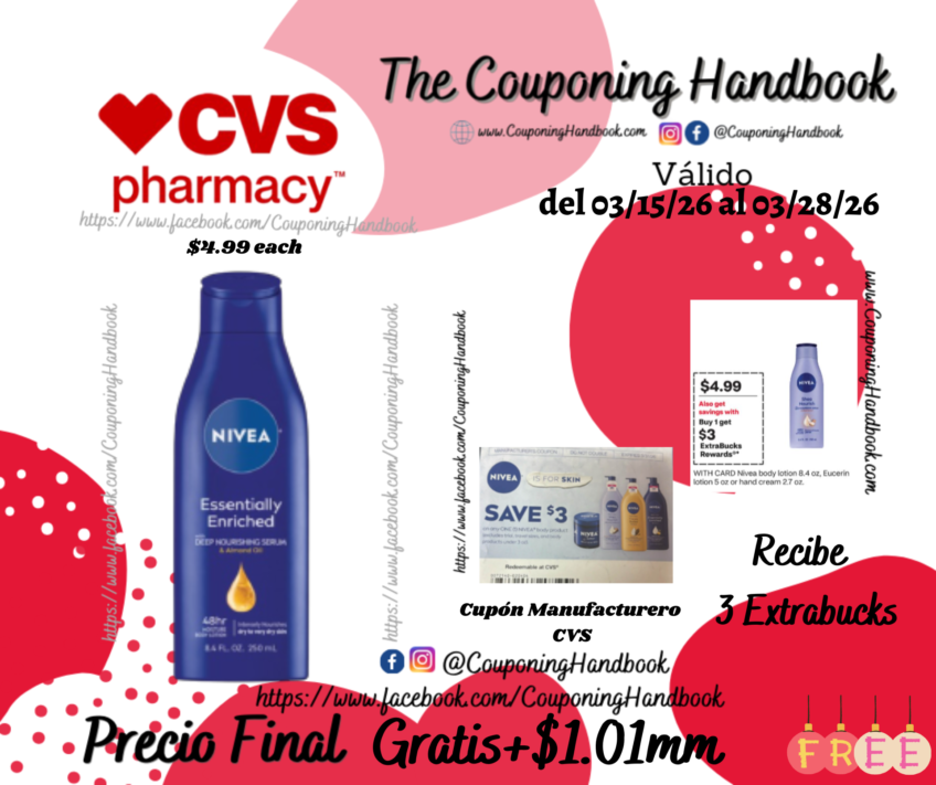 Nivea body lotion 8.4 oz Gratis mas Ganancia