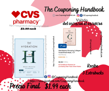 Rael Beauty Moisturizing Hydration Sheet Mask por $1.99