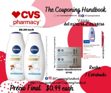 NIVEA Pampering Body Wash with Nourishing Serum 20 Ounces por $0.99