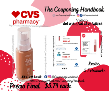 L’Oreal Paris True Match Super-Blendable Foundation por $3.79