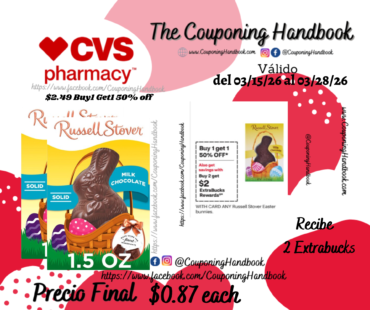 Russell Stover Solid Milk Chocolate Bunny, 1.5 OZ por $0.87