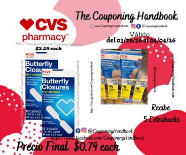 CVS Self-Adhesive Butterfly Closures por $0.79