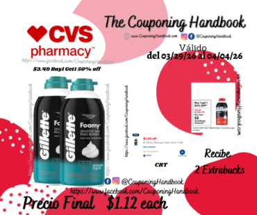 Gillette Foamy Sensitive Shave Foam, 11 OZ por $1.12