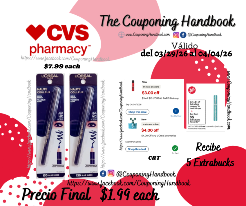 L’Oreal Paris Haute Couleur Kohl Pencil Eyeliner por $1.99