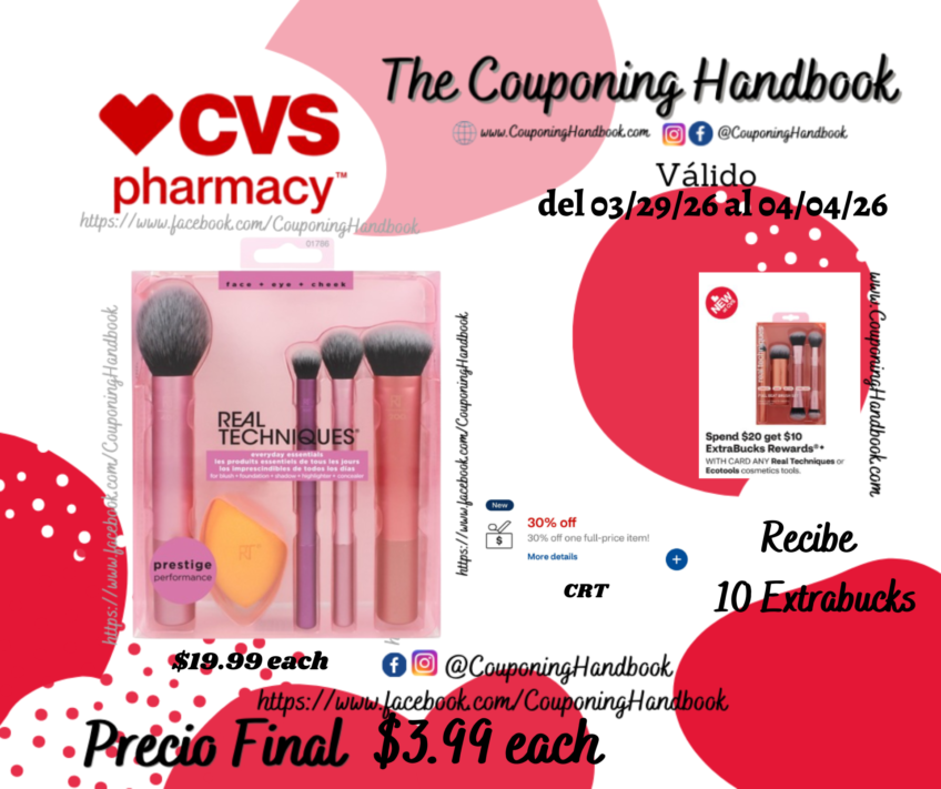 Real Techniques Everyday Essentials Kit por $3.99