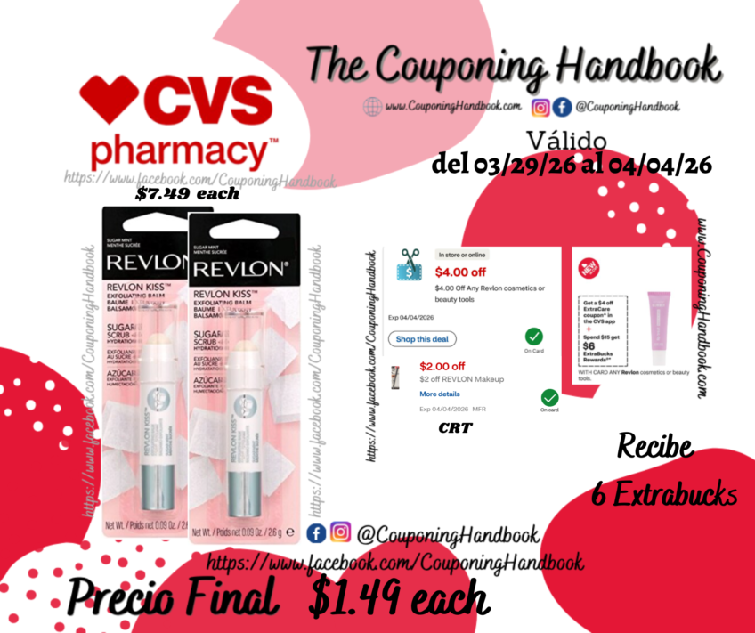 Revlon Kiss Balm por $1.49