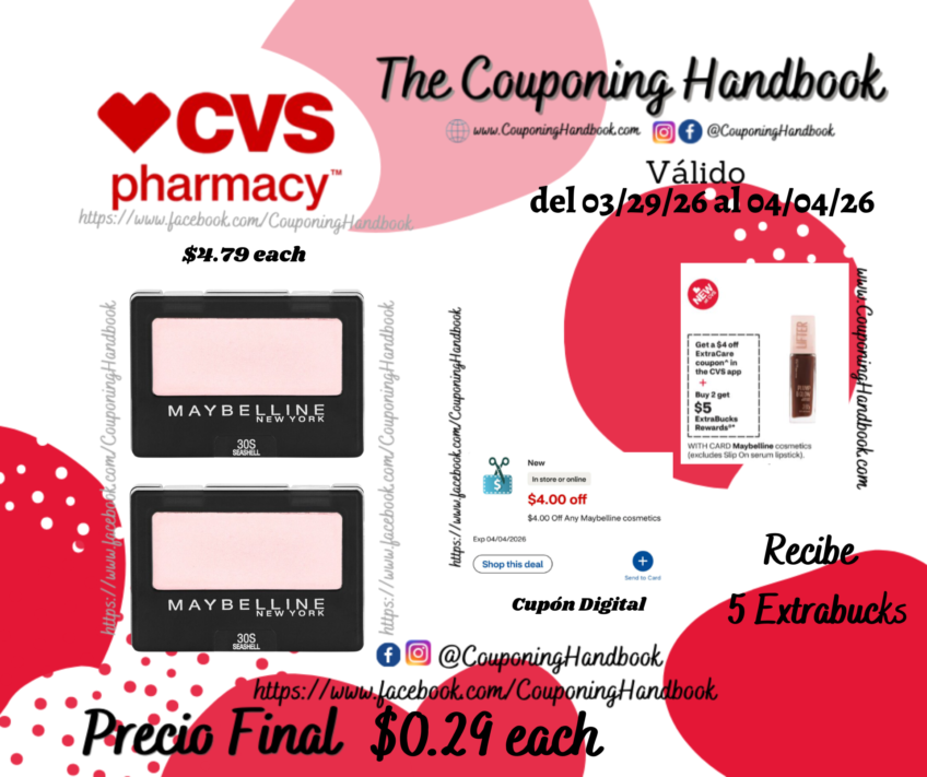 Maybelline Expert Wear Eyeshadow por $0.29