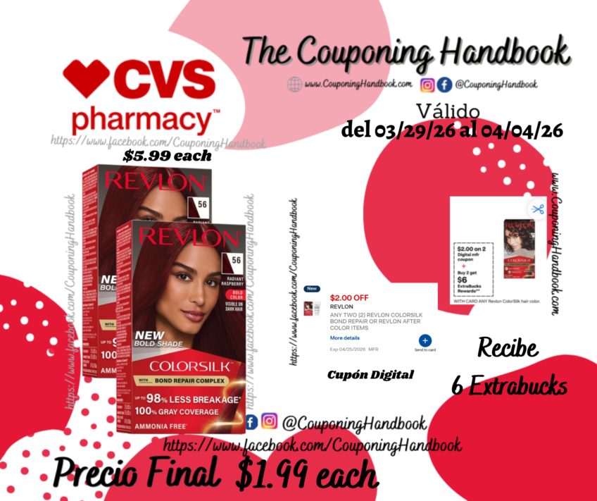 Revlon ColorSilk Hair Color por $1.99